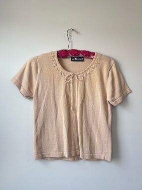 Vintage Knit Floral Sweater